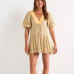 FREE PEOPLE Bali - Coral Mini Dress - Multi